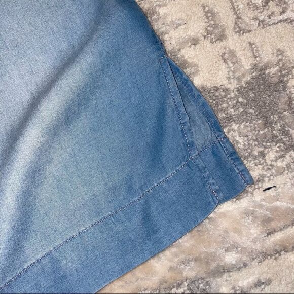 🚨 3 for $25 - Cloth & Stone off the Shoulder Denim Dress - Picture 4 of 7